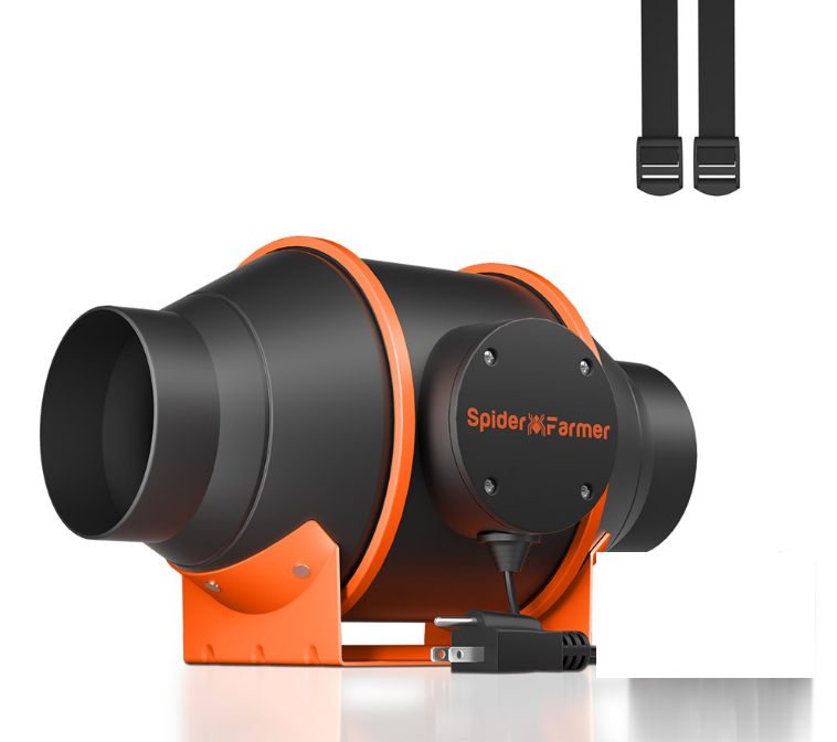 Spider Farmer Inline Fan 100mm 350m/hr