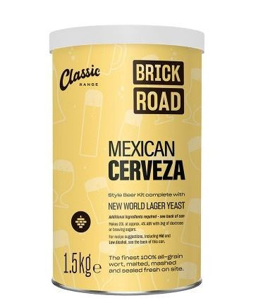 NEW! Brick Road Mexican Cervesa (mid/low options) 1.5Kg