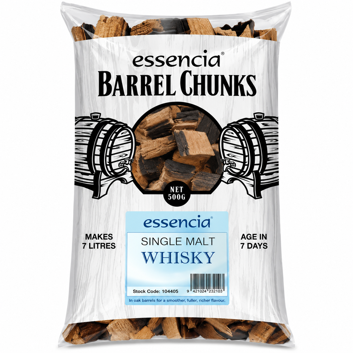 Single Malt Whisky Barrel Chunks (500g) Essencia