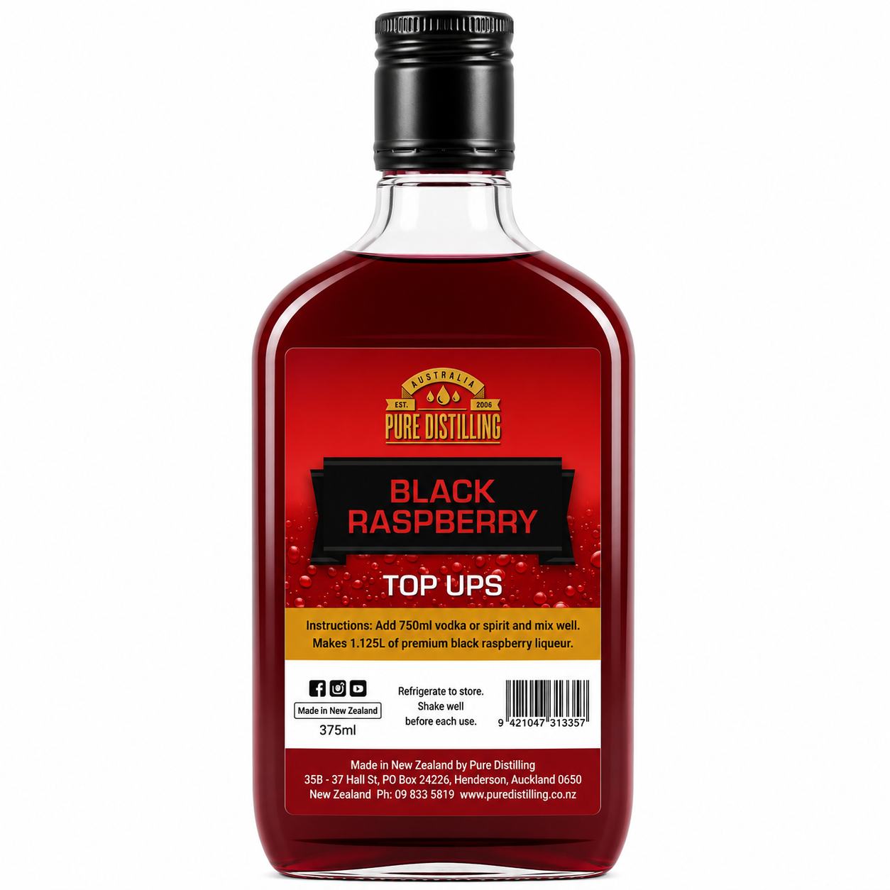 Black Raspberry Top Ups 375ml