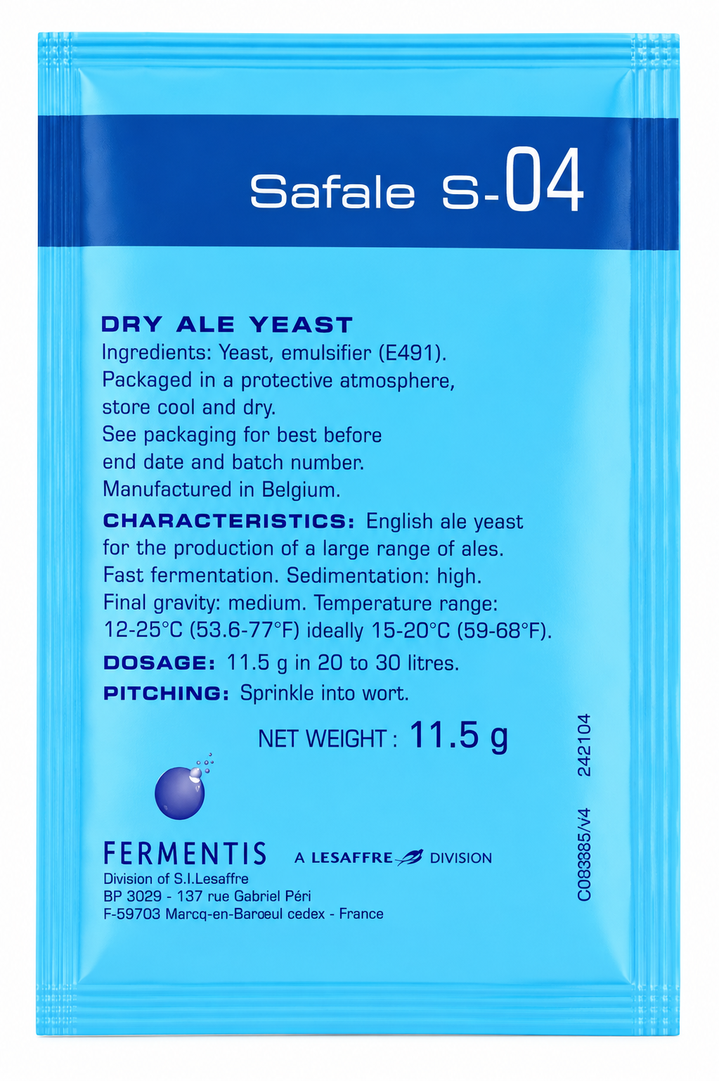 SafAle S-04 Yeast
