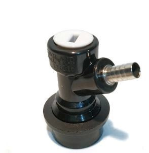 Keg Connector -Beer Barbed Black