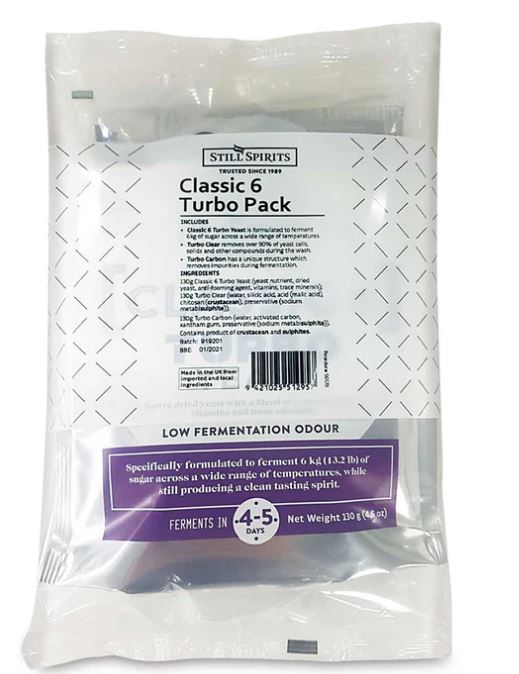 Classic 6 Turbo Yeast PACK