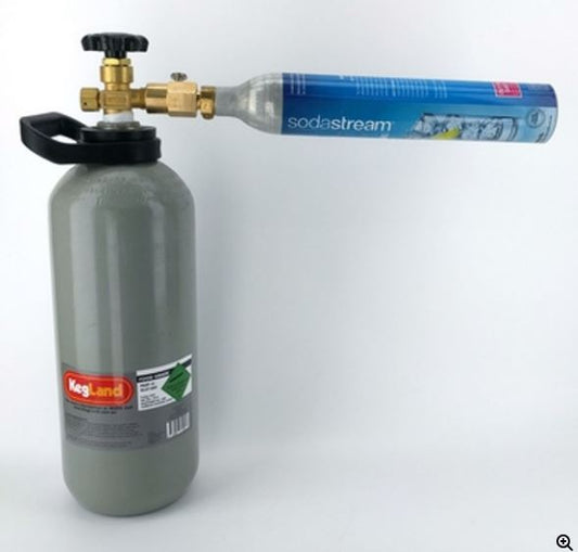 Sodastream Cylinder filling adapter with bleed valve