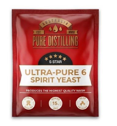 Pure Distilling Ultra-Pure 6 Spirit Yeast 100g (NEW)