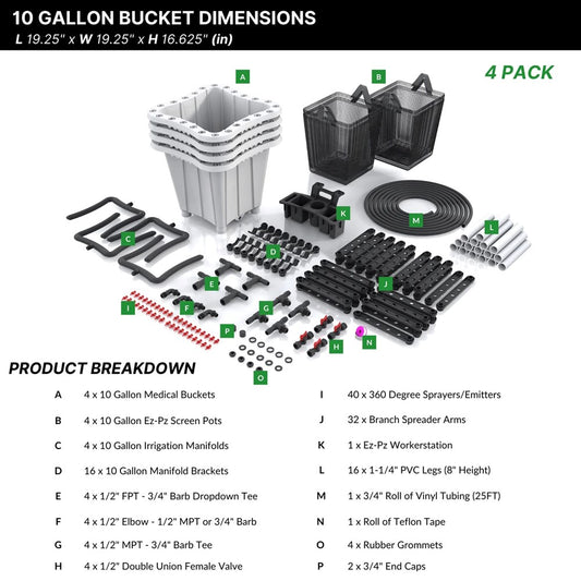 Bucket Co 10 gallon grow kit