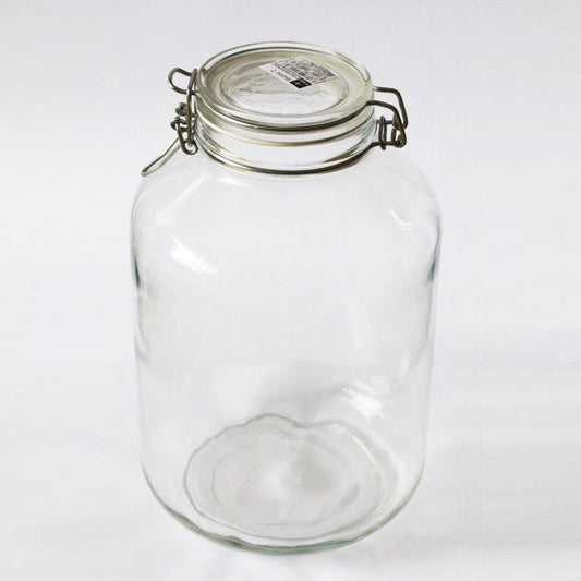 5L Glass Swing-Top Container (Mason Jar)
