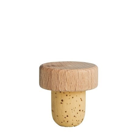 19mm Cork with Wooden Top