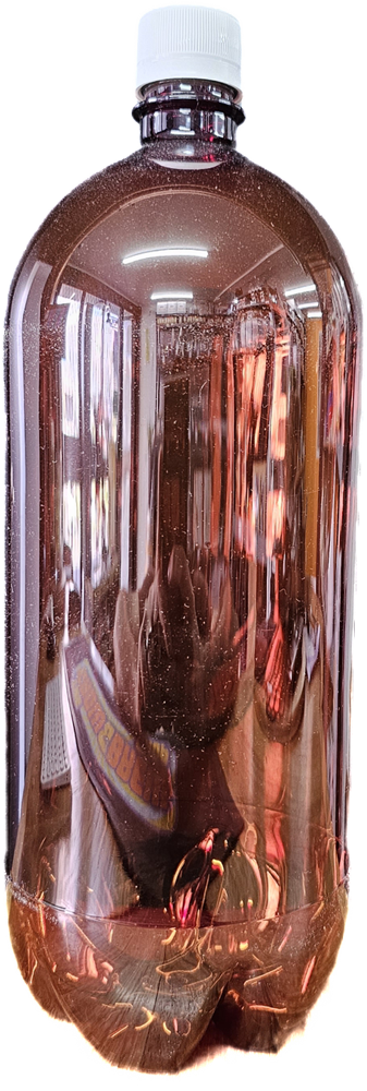 2L Pet Beer Bottle Amber with cap