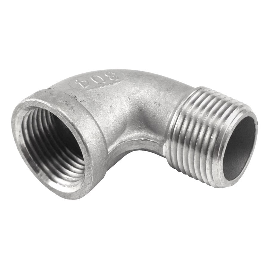1/2" SS Female to Male Elbow