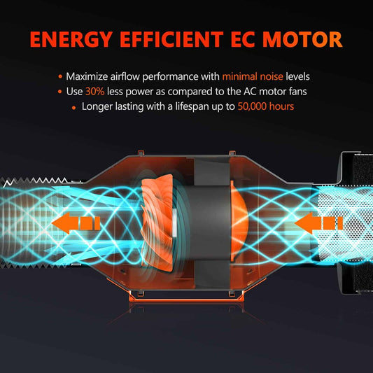 Spider Farmer Inline Fan 100mm 350m/hr