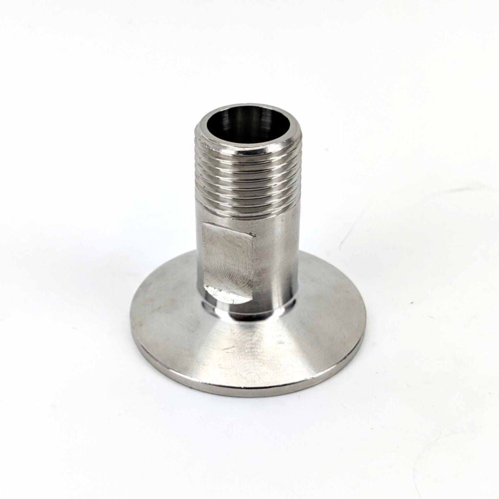 1.5" Tri Clover to 1/2" BSP Male Adapter