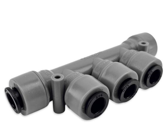 Duotight-8mm Female 5-Way Multi-Tee