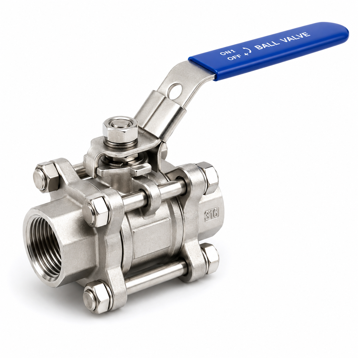 Ball Valve - 3Pc 3/4" Threaded
