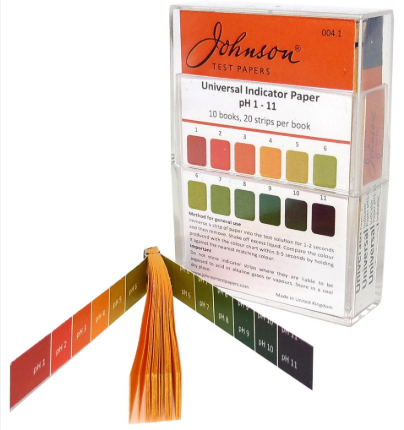 Johnson PH paper test strip (Box of 10)