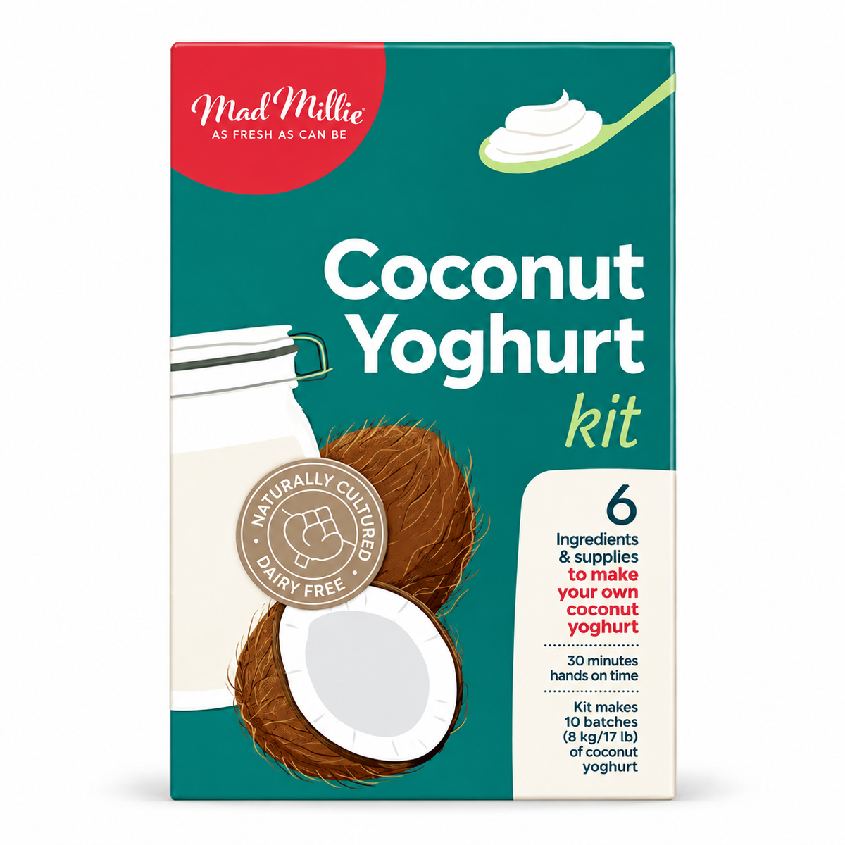 Coconut Yoghurt Kit makes 8L (Mad Millie)