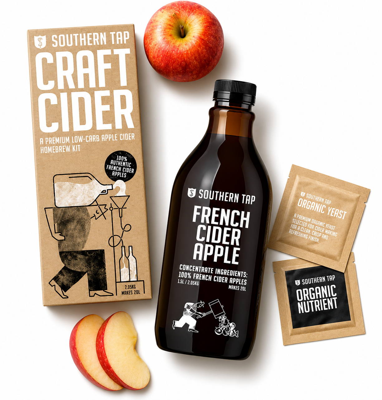 French Apple Craft Cider Kit (20L) Southern Tap