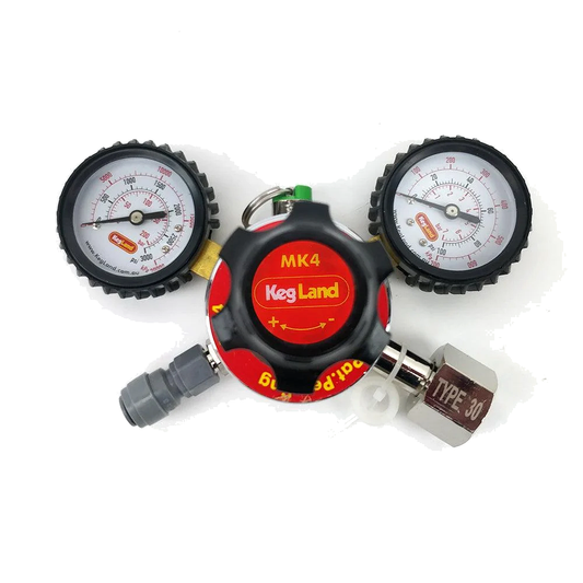 MK4 CO₂ Regulator – Single (Kegland)
