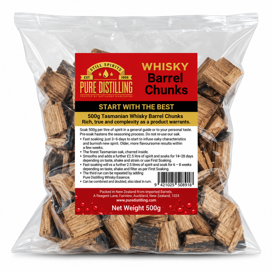 Whisky Barrel Chunks (500g) Pure Distilling
