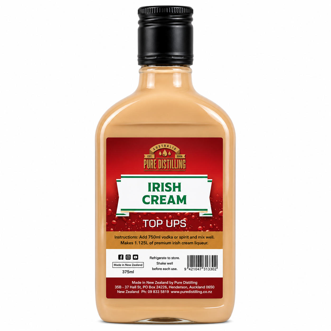 Irish Cream Top Ups 375ml