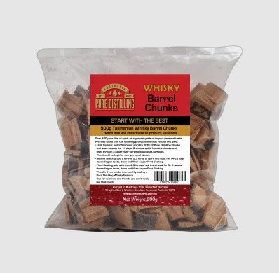 Pure Distilling Whisky Chunks 500g