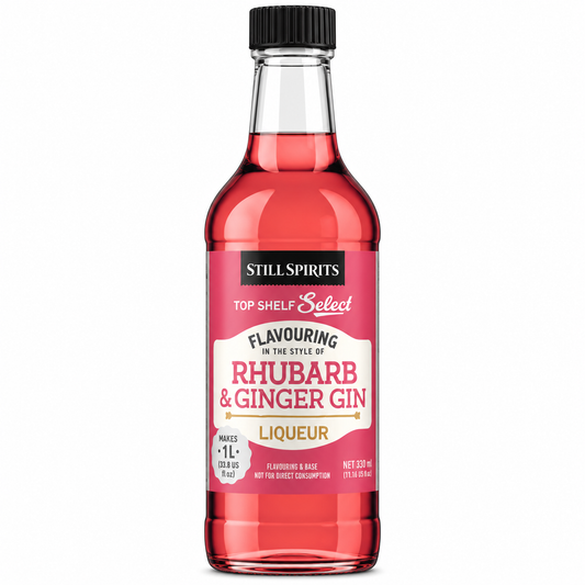 Rhubarb & Ginger Gin Liqueur Flavour & Base (330ml) SS Top Shelf Select