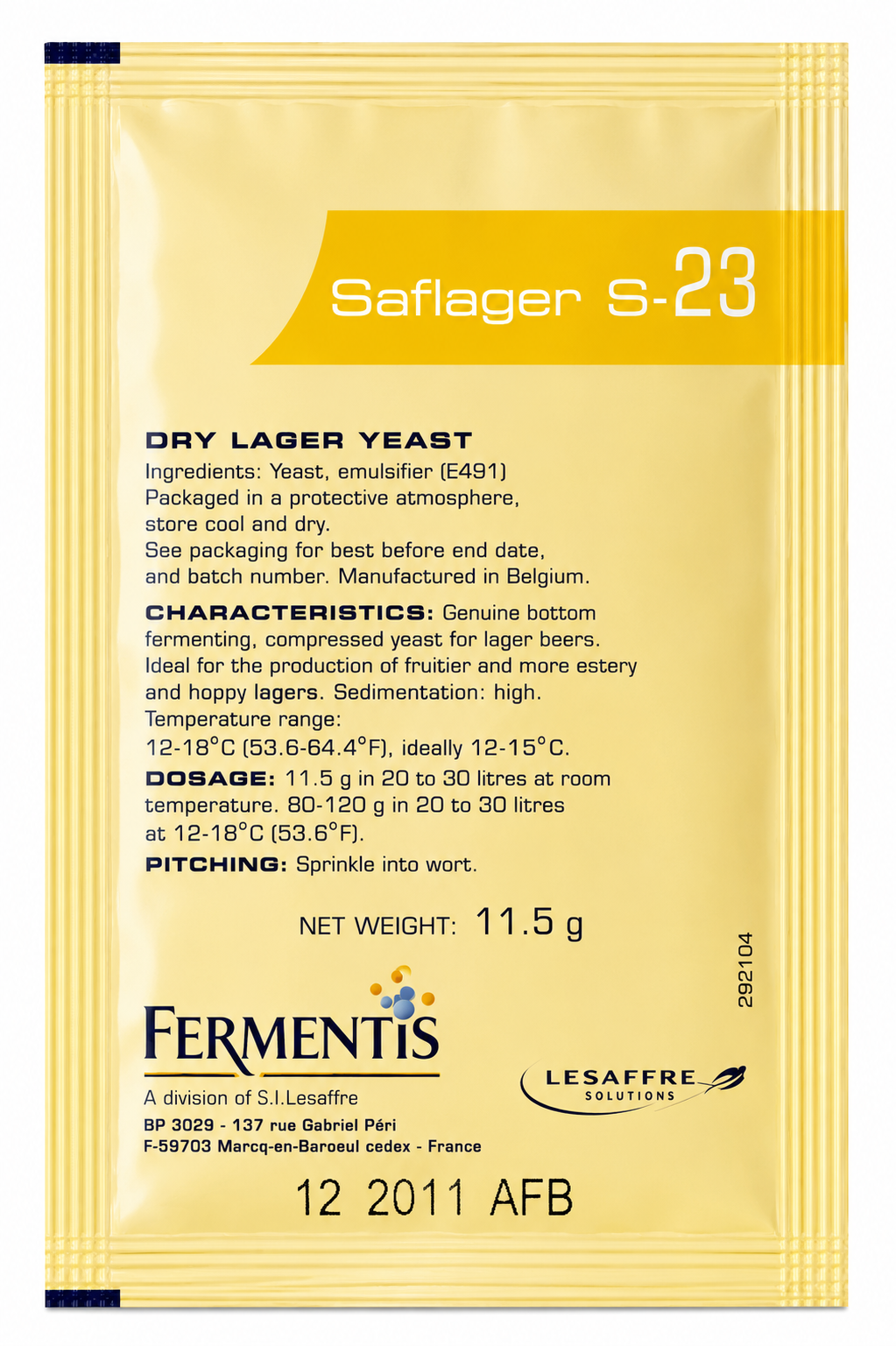 SafLager S-23 Yeast