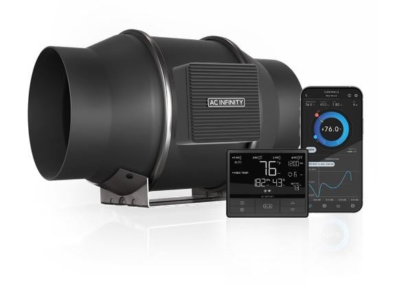 AC Infinity 150mm Fan CLOUDLINE T6, Quiet Inline Fan 6"