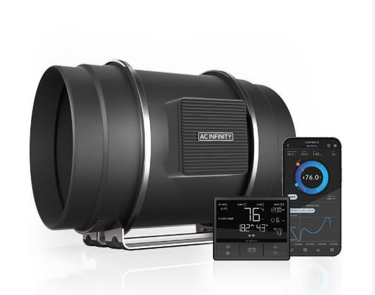 AC Infinity 200mm Fan CLOUDLINE T8, Quiet Inline Fan 6"
