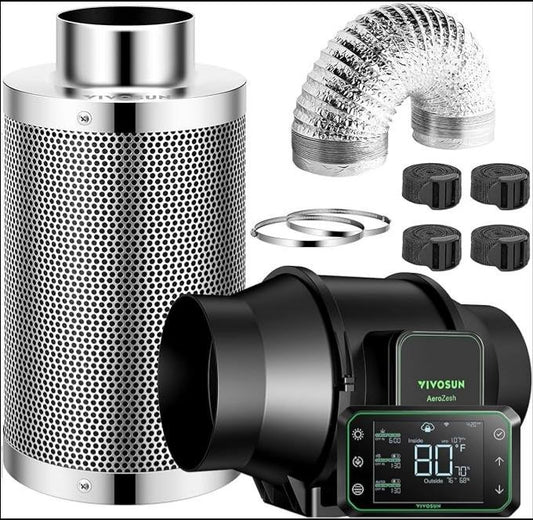 VIVOSUN 150mm Fan Filter kit + E42A CONTROLLER KIT