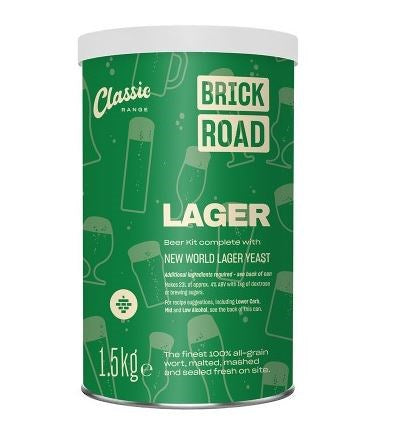 Brick Road Lager (low-carb/light options) 1.5Kg