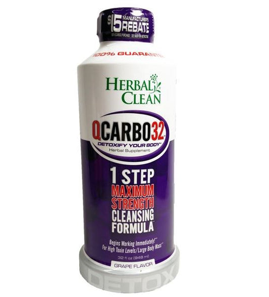 Detox Drink Herbal Clean QCarbo32 Grape
