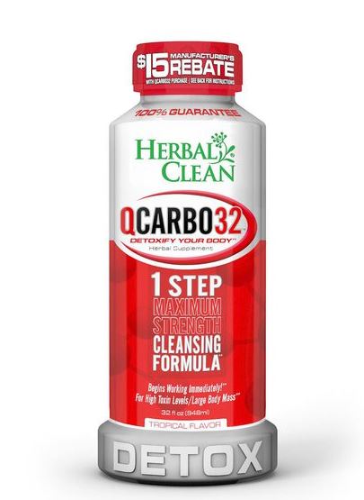 Detox Drink Herbal Clean QCarbo32 Tropical