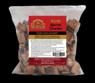 Rum Oak Barrel Chunks 500g