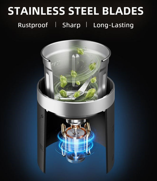 Spider Farmer Electric Herb & Spice Grinder with Removable Stainless Steel Bowl