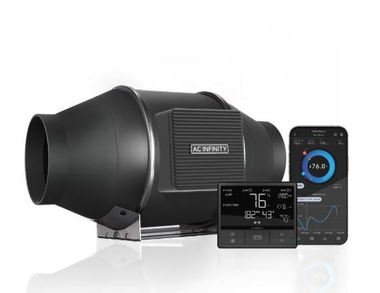 AC Infinity 100mm Fan CLOUDLINE T4, Quiet Inline Fan 64"