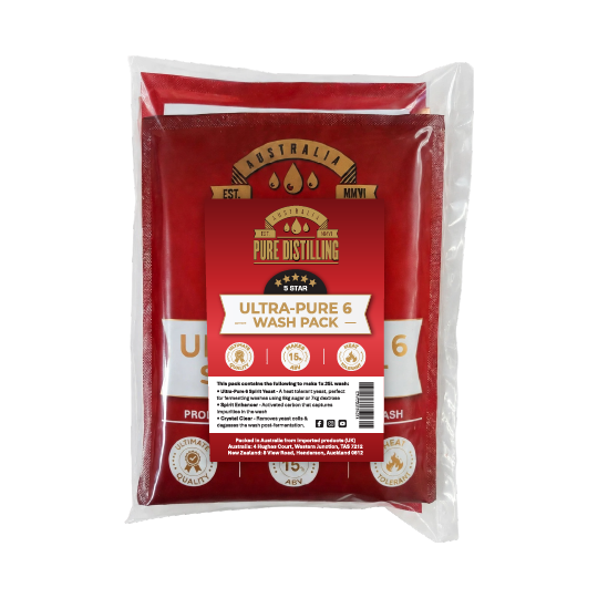 Pure Distilling Ultra-Pure 6 Yeast Wash Pack