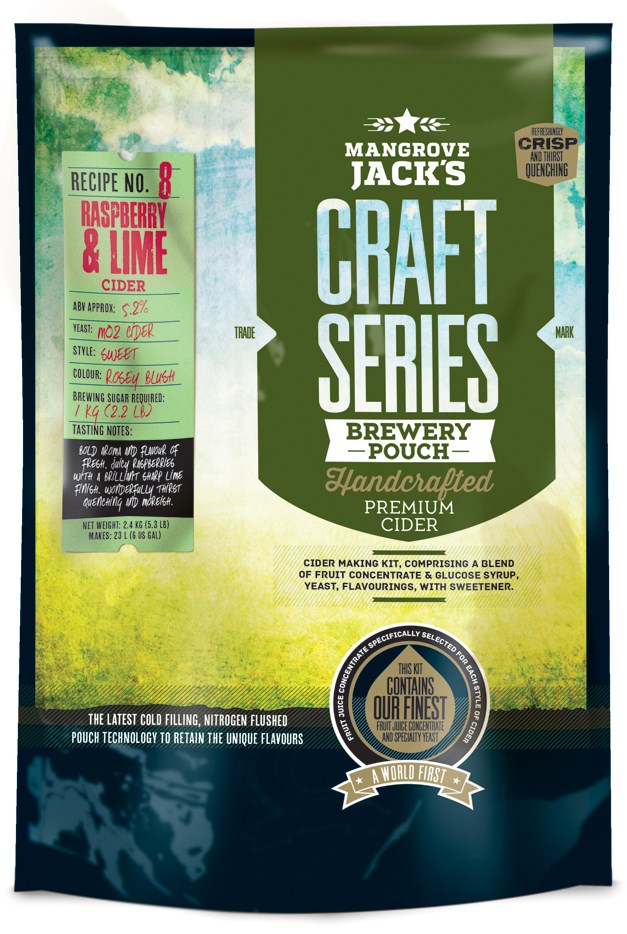 MJ Craft Series Cider #8 - Raspberry/Lime Pouch