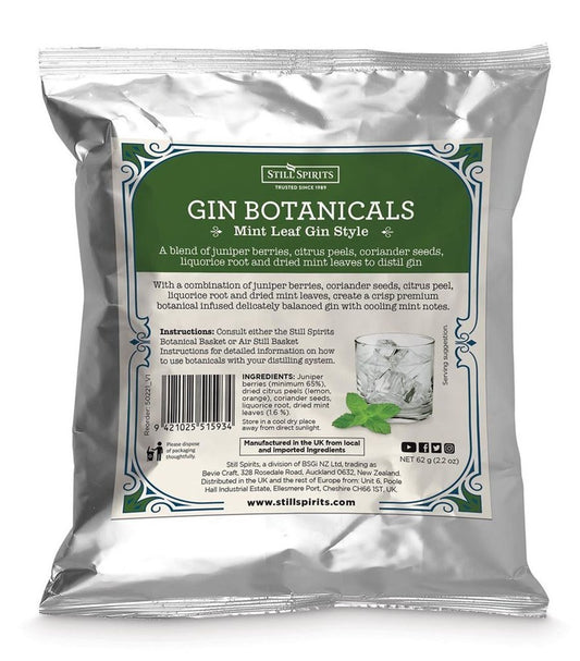 SS Gin Botanicals mint leaf