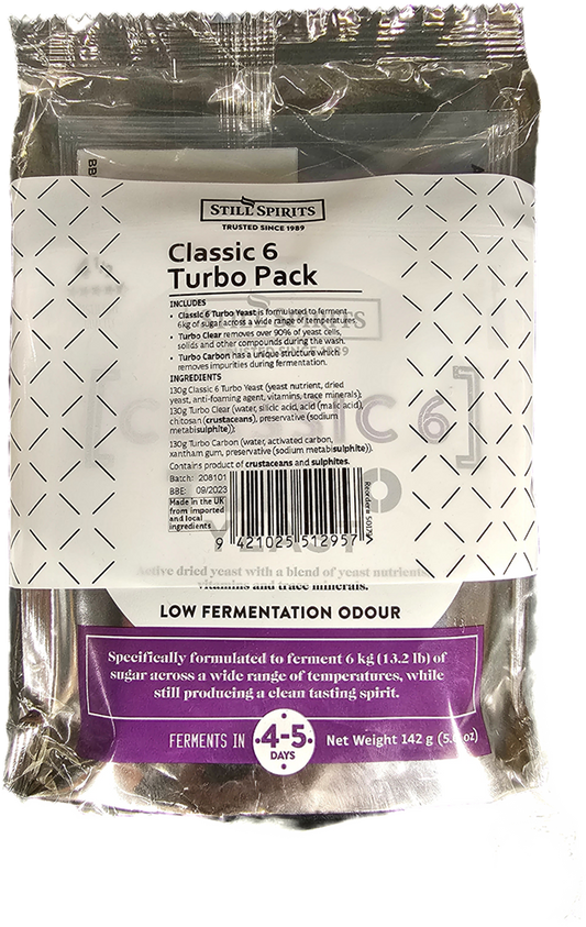 Classic 6 Turbo Yeast PACK