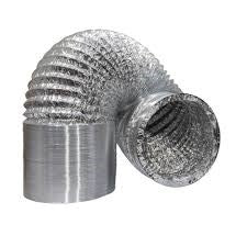 Aluminium ducting, 200 mm x 5 mtr