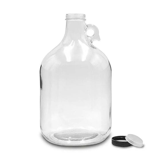 5L Glass Demijohn with Cap